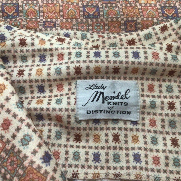 Vintage Lady Menidel of Distinction tie belt dress. Size 10 - Picture 8 of 10